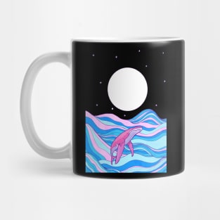 The whale and waves Mug